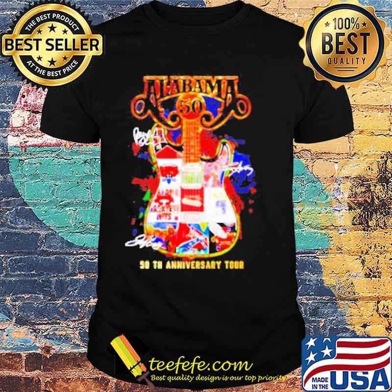 Alabama 50th Anniversary Tour Signatures Shirt
