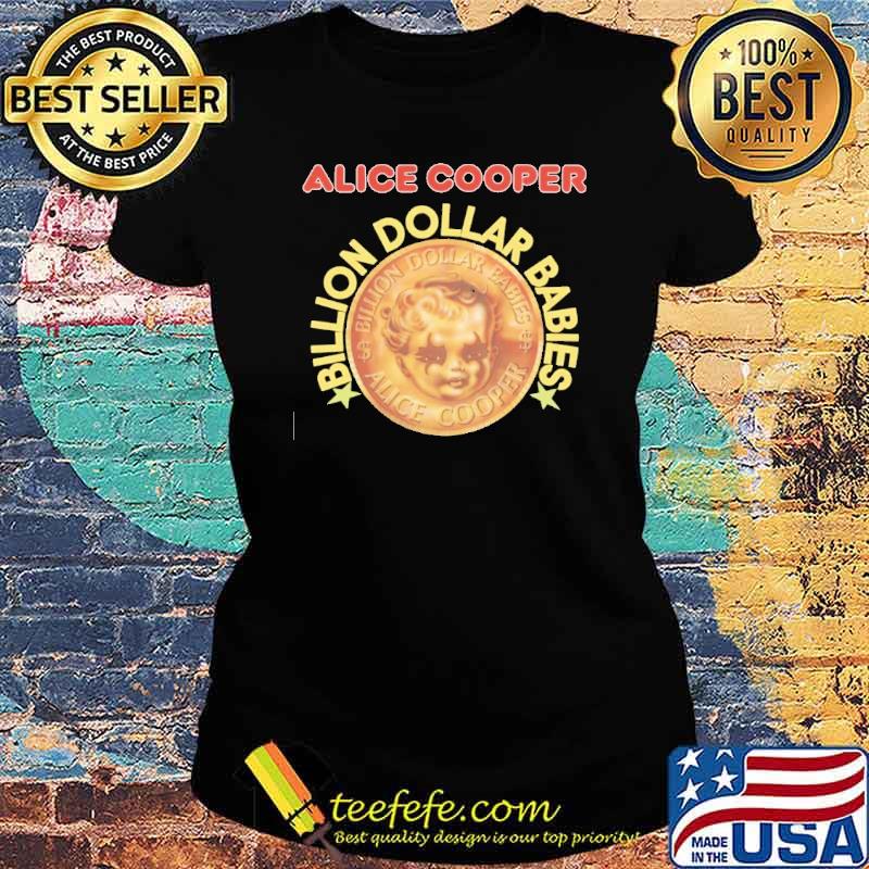 Alice Cooper Billion Dollar Babies Gold Shirt Ladies tee Alice Cooper Billion Dollar Babies Gold Shirt Ladies tee