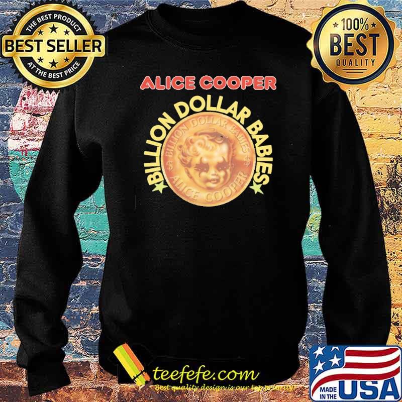 Alice Cooper Billion Dollar Babies Gold Shirt Sweater Alice Cooper Billion Dollar Babies Gold Shirt Sweater