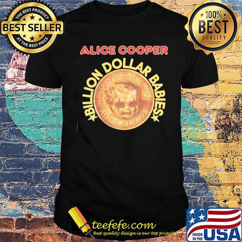 Alice Cooper Billion Dollar Babies Gold Shirt