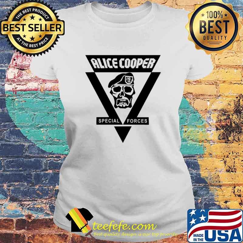 Alice Cooper Special Forces Skull Shirt Laides tee Alice Cooper Special Forces Skull Shirt Laides tee