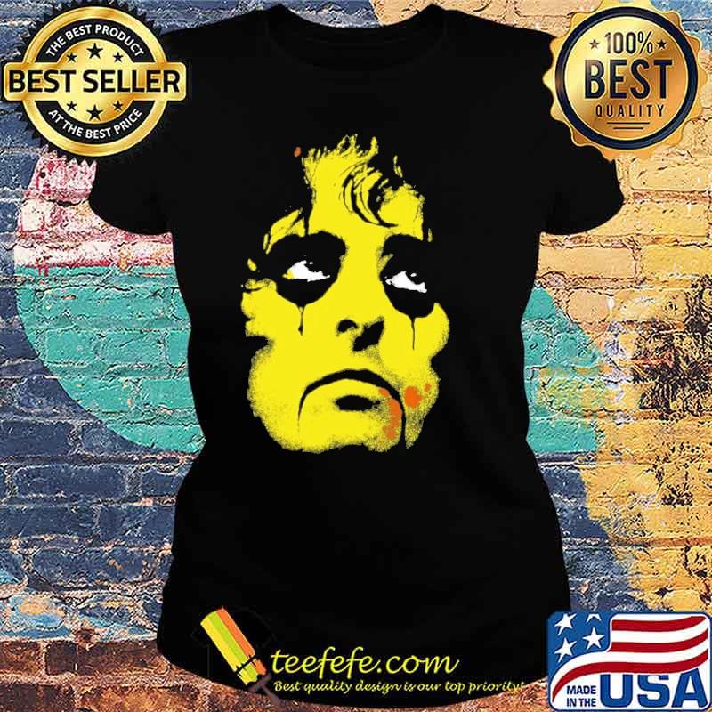Alice Cooper Yellow Horror Shirt Ladies tee Alice Cooper Yellow Horror Shirt Ladies tee