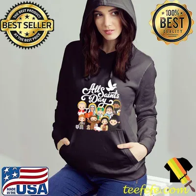 All Saints Day Kids Catholic St Francis Therese Joan of Arc T-Shirt