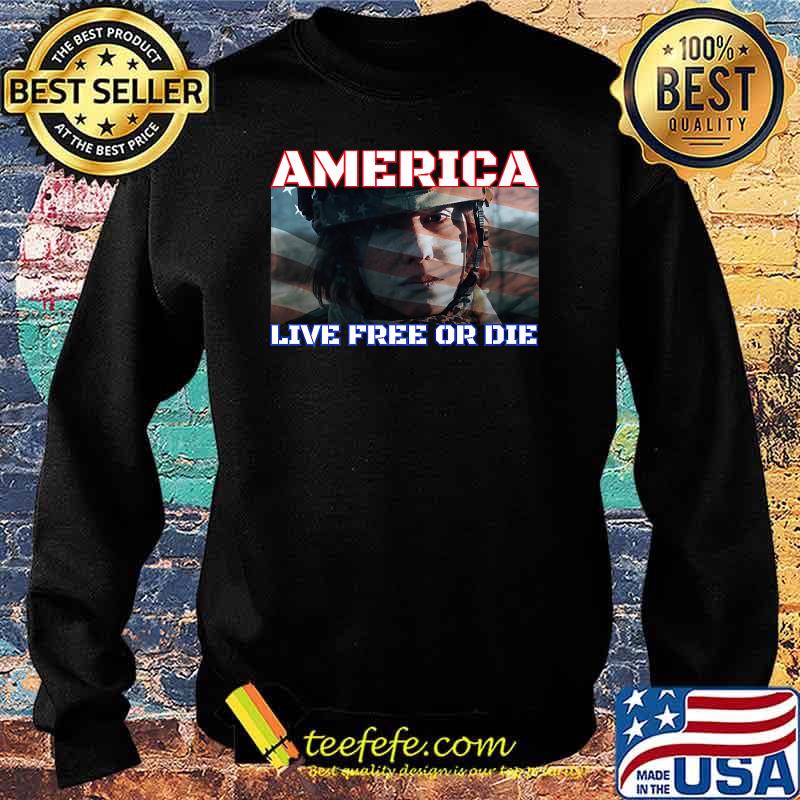 America live free or die usa flag T-Shirt Sweater America live free or die usa flag T-Shirt Sweater