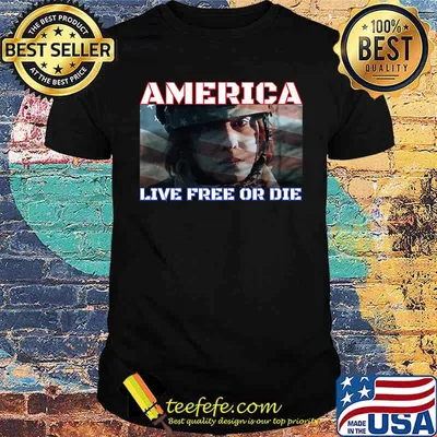 America live free or die usa flag T-Shirt