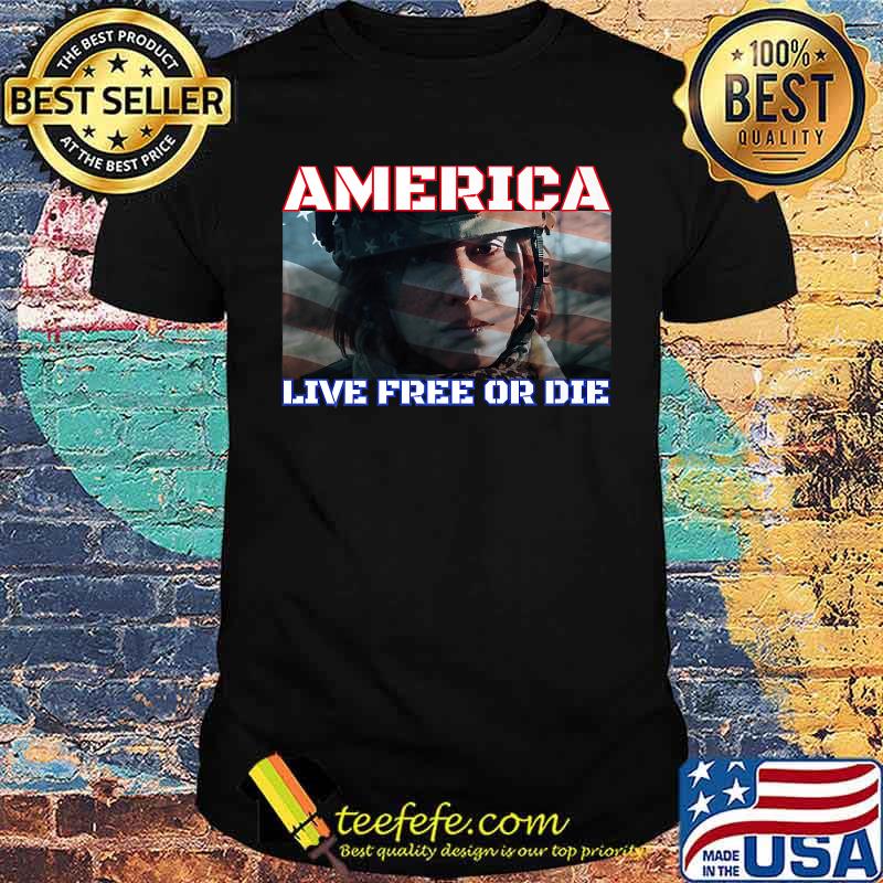 America live free or die usa flag T-Shirt America live free or die usa flag T-Shirt