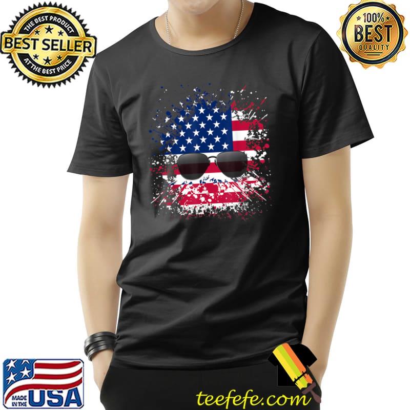 American flag sunglasses T-Shirt Unisex American flag sunglasses T-Shirt Unisex