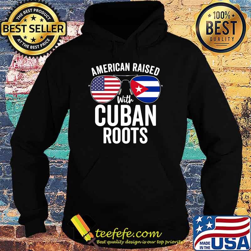American Raised With Cuban Roots USA Cuba Flag Premium T-Shirt Hoodie American Raised With Cuban Roots USA Cuba Flag Premium T-Shirt Hoodie