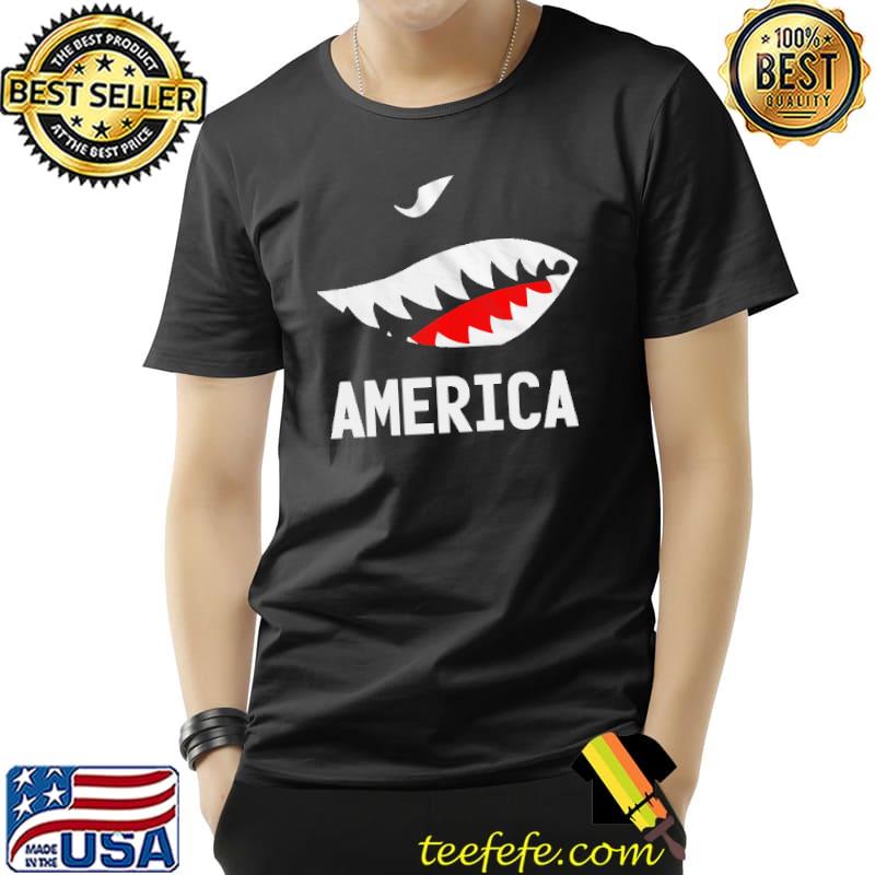 Angry Shark America Shirt Unisex Angry Shark America Shirt Unisex