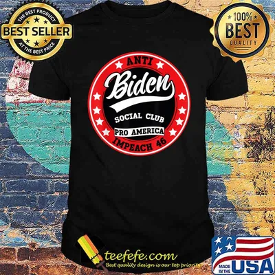 Anti Biden Social Club pro America impeach 46 T-Shirt