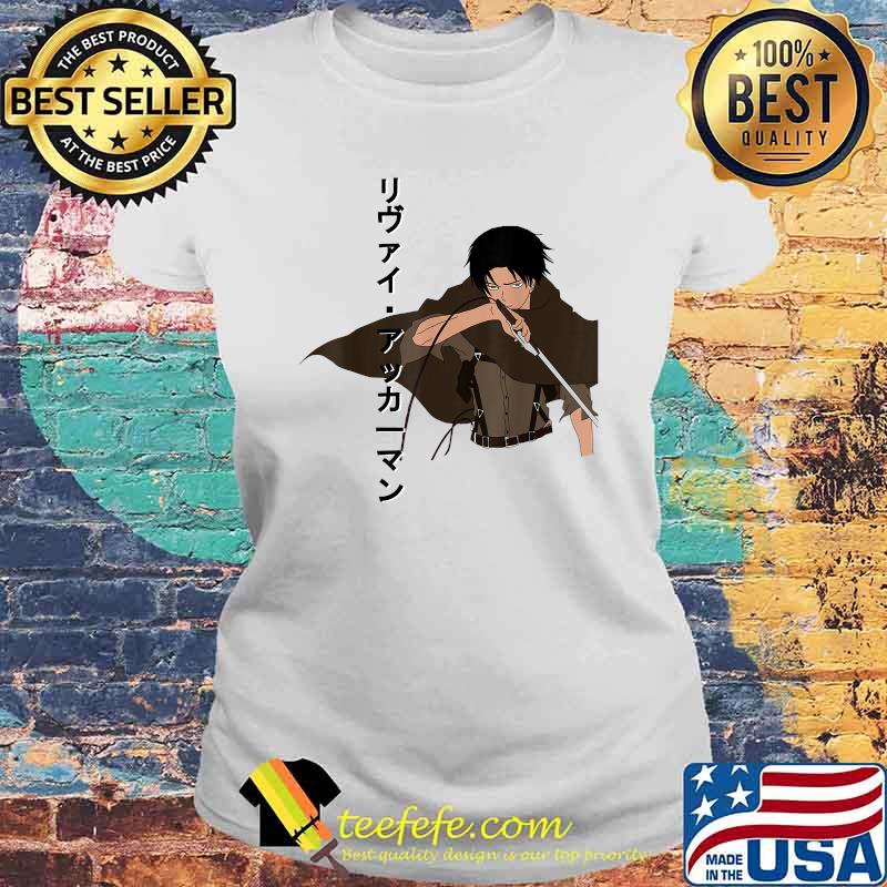 AoT Levi Serious Posture T-Shirt Laides tee AoT Levi Serious Posture T-Shirt Laides tee
