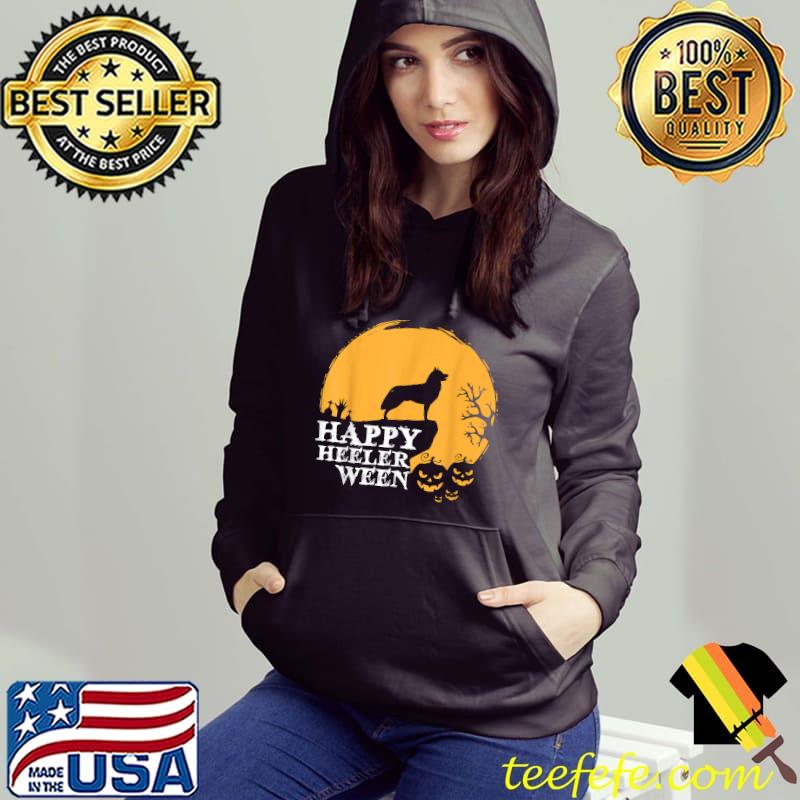 Australian Cattle Dog - Red or Blue Heeler Happy Halloween T-Shirt Hoodie Australian Cattle Dog - Red or Blue Heeler Happy Halloween T-Shirt Hoodie