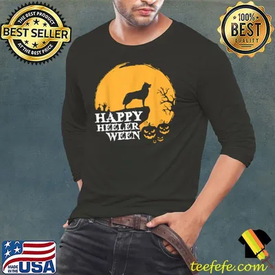 Australian Cattle Dog - Red or Blue Heeler Happy Halloween T-Shirt