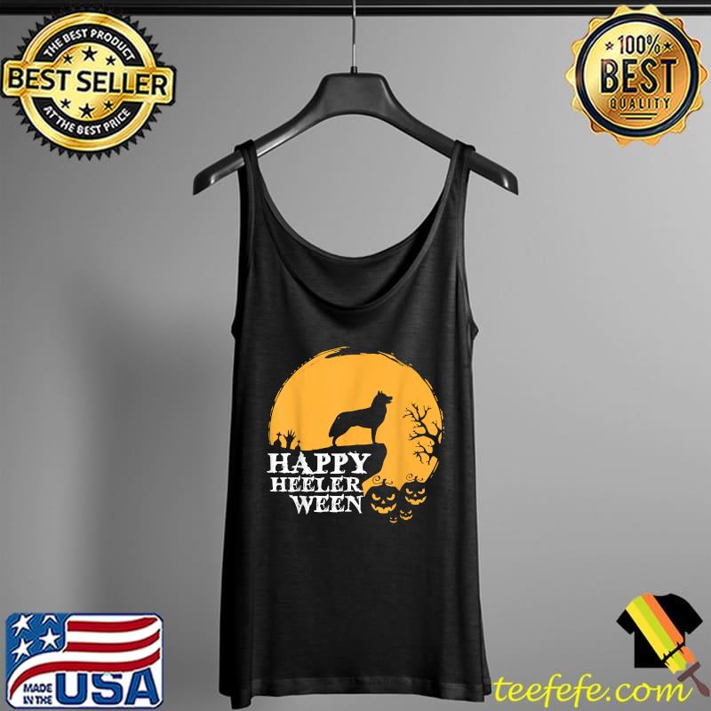 Australian Cattle Dog - Red or Blue Heeler Happy Halloween T-Shirt Tank Top Australian Cattle Dog - Red or Blue Heeler Happy Halloween T-Shirt Tank Top