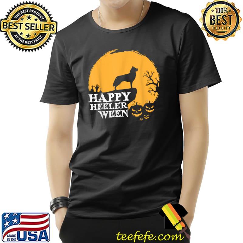 Australian Cattle Dog - Red or Blue Heeler Happy Halloween T-Shirt Unisex Australian Cattle Dog - Red or Blue Heeler Happy Halloween T-Shirt Unisex