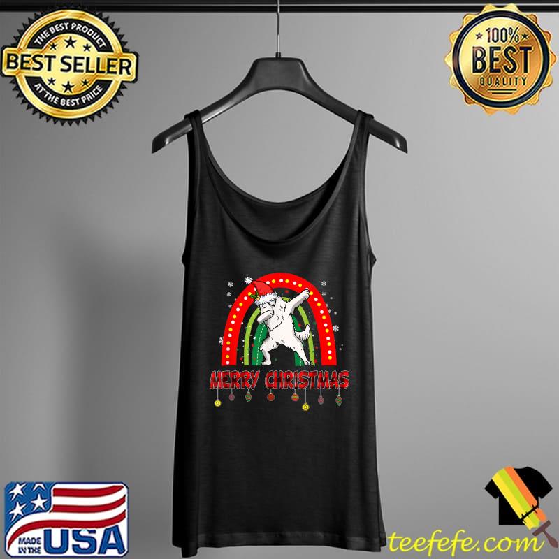 Awesome dabbing Great Pyrenees Dog Lover Santa Hat Rainbow Christmas T-Shirt Tank Top Awesome dabbing Great Pyrenees Dog Lover Santa Hat Rainbow Christmas T-Shirt Tank Top