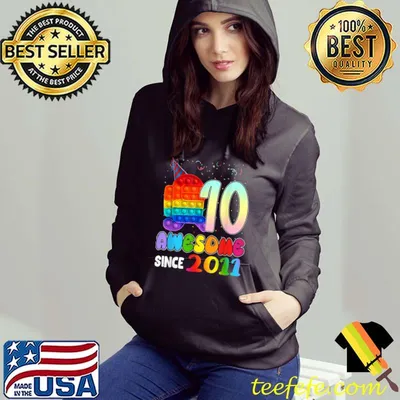 Awesome Since 2011 Among Pop it With Us 10th Birthday Kids T-Shirt