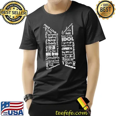 B.T.S Song Titles Fake Love Boy In Law T-Shirt