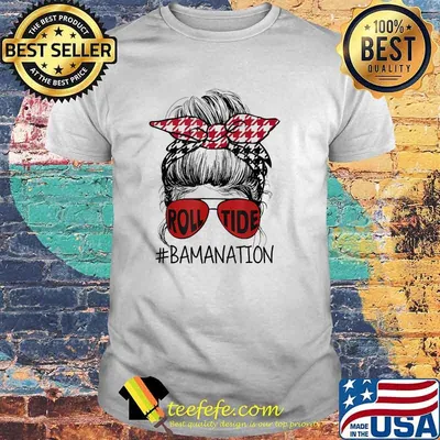 Bamanation Roll Tide Alabama All Y'all The Tide Is Crimson T-Shirt