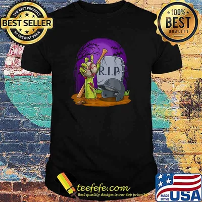 Baseball Halloween Costume Zombie For Men or Women T-Shirt