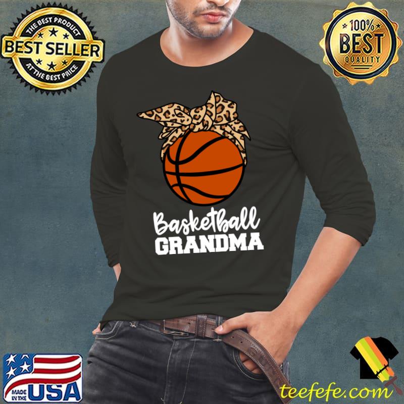 Basketball Grandma Funny Leopard Grandma T-Shirt Long Sleeve Tee Basketball Grandma Funny Leopard Grandma T-Shirt Long Sleeve Tee