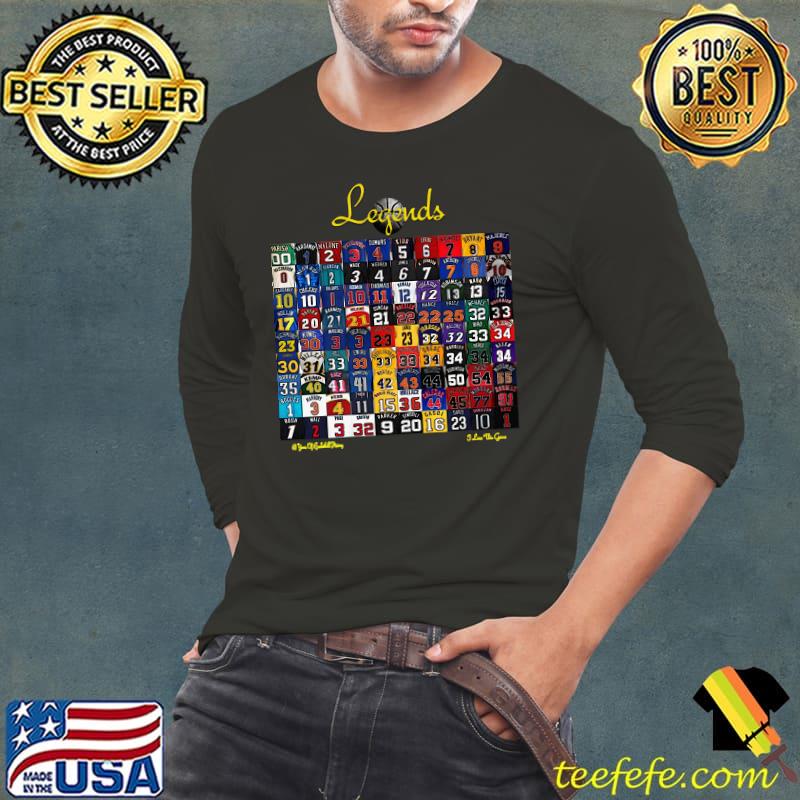 Basketball Legends Classic T-Shirt Long Sleeve Tee Basketball Legends Classic T-Shirt Long Sleeve Tee