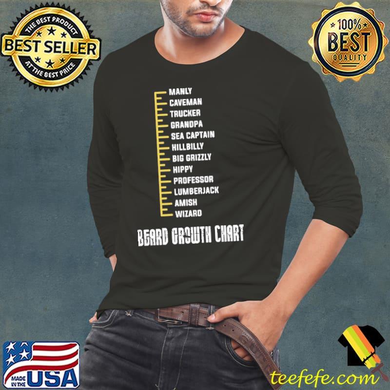 Beard Growth Chart Shirt Beard Growth Chart Shirt