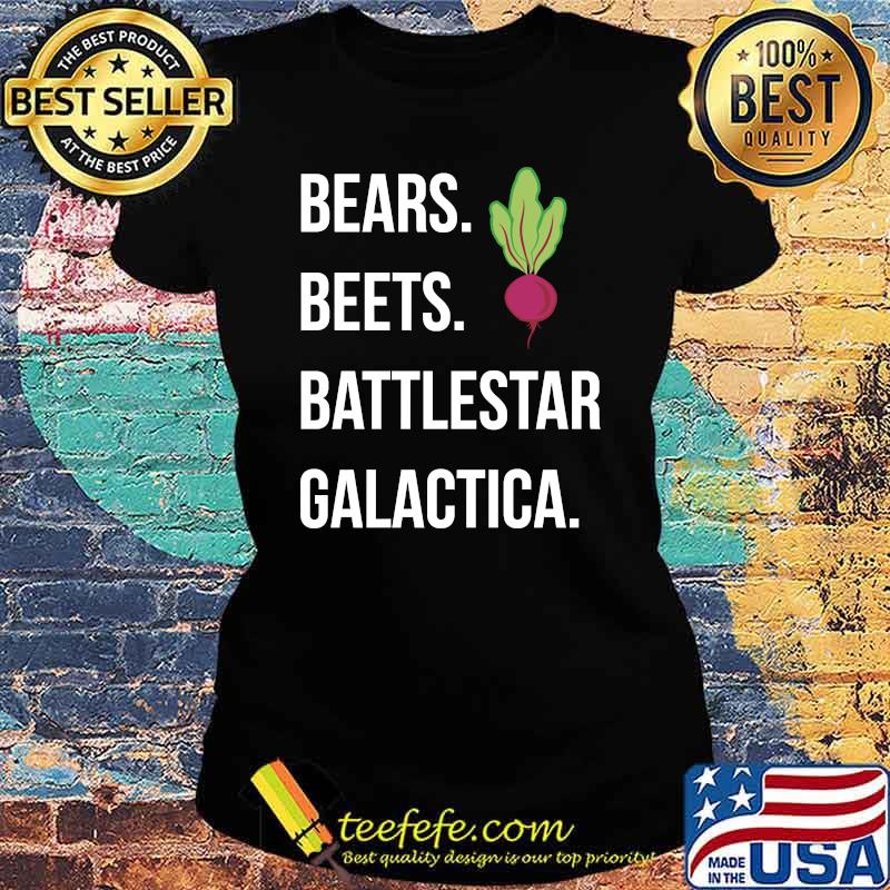 Bears. Beets. Battlestar Galactica. - The Office Essential T-Shirt Ladies tee Bears. Beets. Battlestar Galactica. - The Office Essential T-Shirt Ladies tee