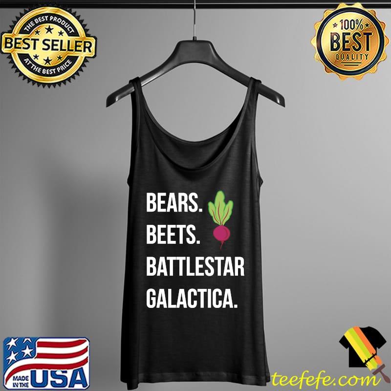 Bears. Beets. Battlestar Galactica. - The Office Essential T-Shirt Tank Top Bears. Beets. Battlestar Galactica. - The Office Essential T-Shirt Tank Top