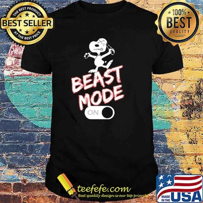 Beast mode on snoopy shirt