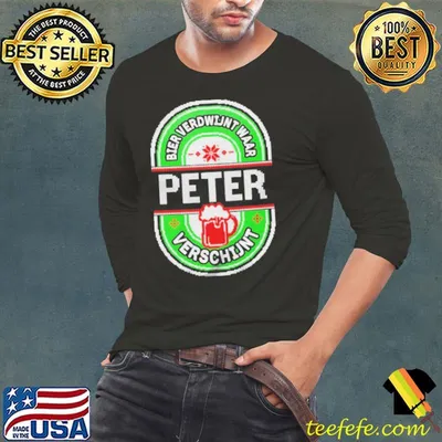 Bier Verdwijnt Waar Peter Verschijnt Ugly Merry Christmas Shirt
