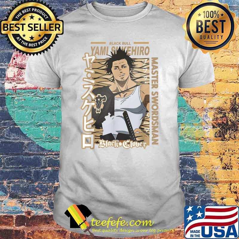 Black Bull Yami Shkehiro Black Clover Master Swordsman Japanese Anime Yamis Costume T-Shirt