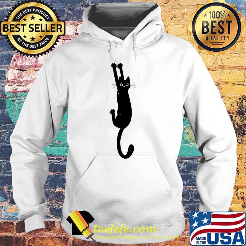 Black Cat Holding On Essential T-Shirt Hoodie Black Cat Holding On Essential T-Shirt Hoodie