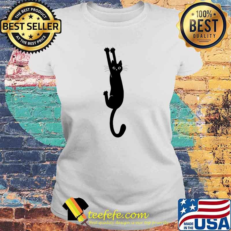 Black Cat Holding On Essential T-Shirt Laides tee Black Cat Holding On Essential T-Shirt Laides tee