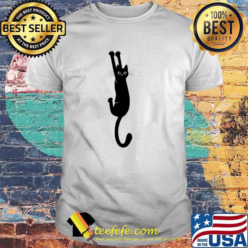 Black Cat Holding On Essential T-Shirt Black Cat Holding On Essential T-Shirt