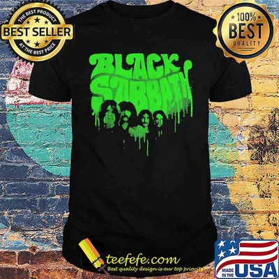 Black sabbath green shirt