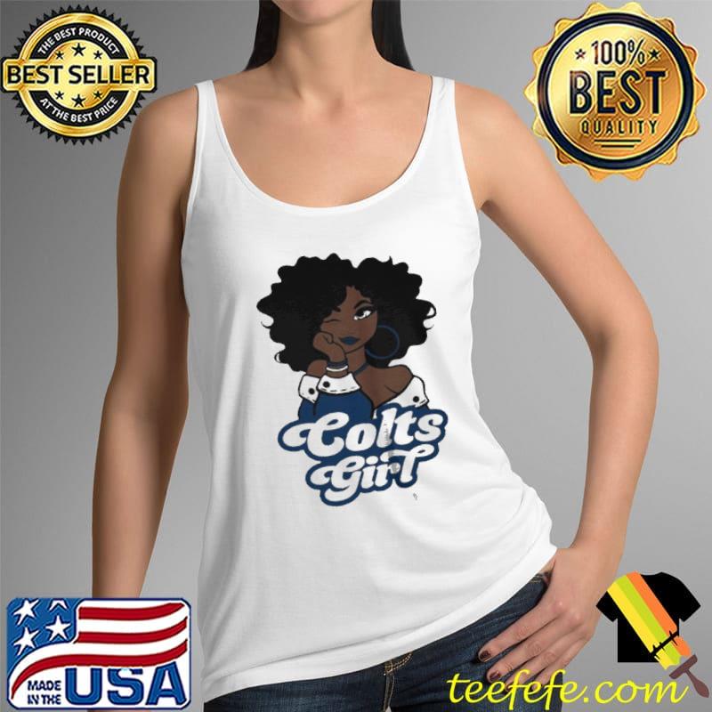 Black woman indianapolis colts girl s Tank Top Black woman indianapolis colts girl s Tank Top