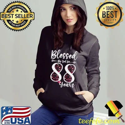 Blessed by God For 88 Years Old 88th Birthday T-shirt