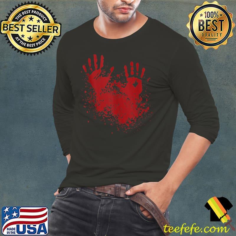 Blood Hand Costume I Bleed Killer Zombie Halloween Party T-shirt Blood Hand Costume I Bleed Killer Zombie Halloween Party T-shirt