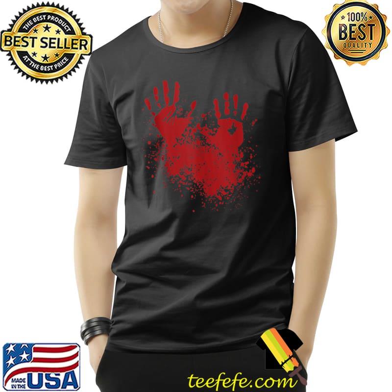 Blood Hand Costume I Bleed Killer Zombie Halloween Party T-s Unisex Blood Hand Costume I Bleed Killer Zombie Halloween Party T-s Unisex