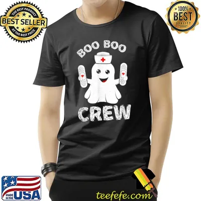 Boo Boo Crew Nurse Ghost Halloween T-Shirt