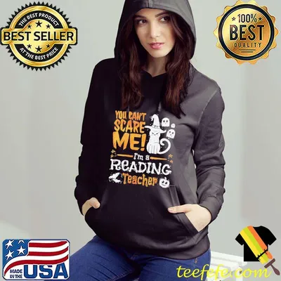 Boo You Can't Scare Me I'm A Reading Teacher Halloween Shirt