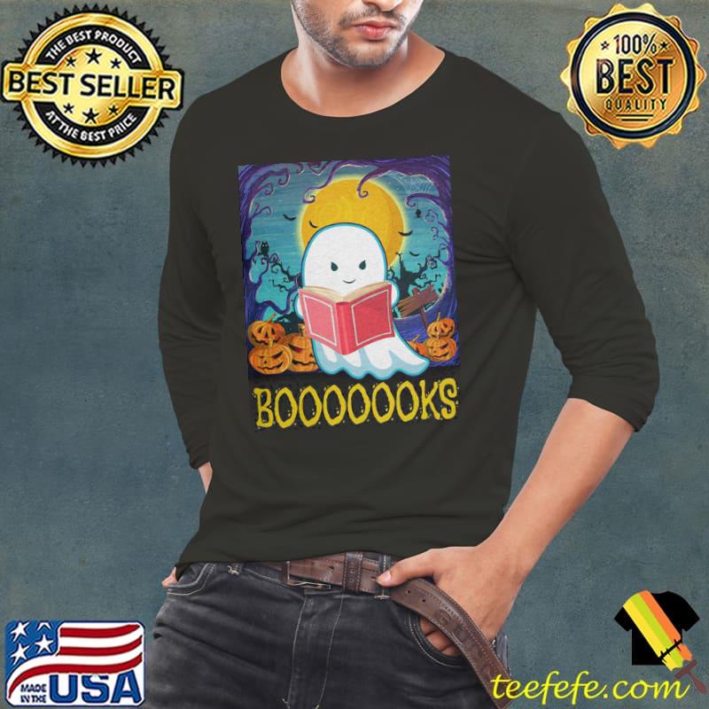 Boooks Boo Halloween Shirt Long Sleeve Tee Boooks Boo Halloween Shirt Long Sleeve Tee