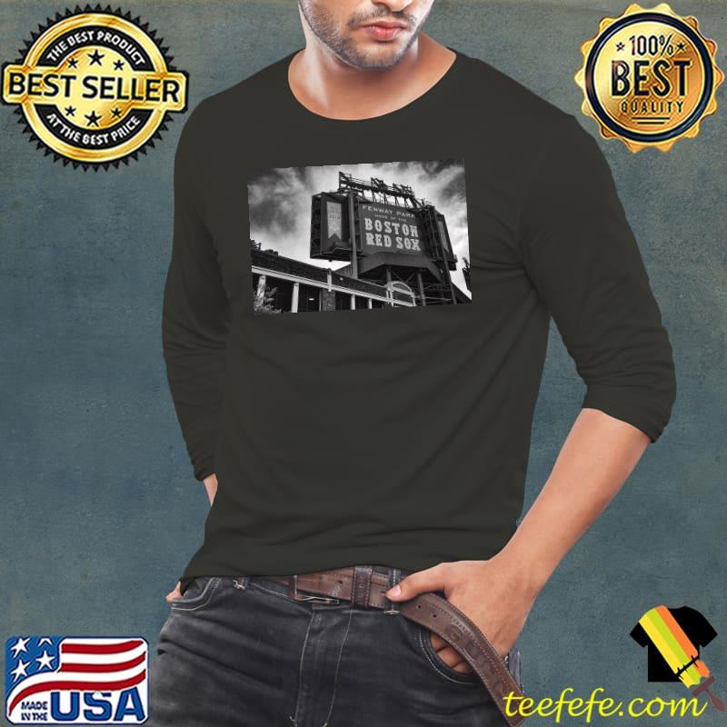 Boston Fenway Park Baseball Stadium In Black And White Shirt
