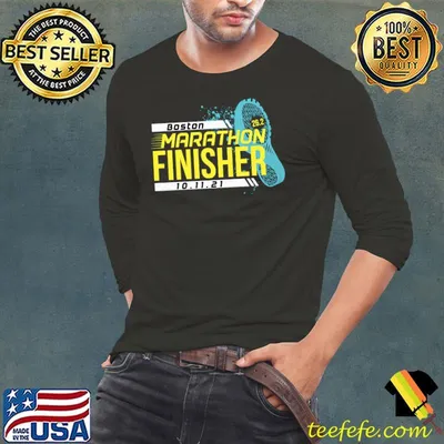 Boston Runner 26 Mile Finisher Marathon 2021 T-shirt