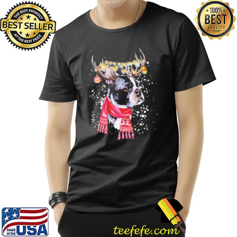 Boston Terrier reindeer under snow for boston terrier s Unisex Boston Terrier reindeer under snow for boston terrier s Unisex