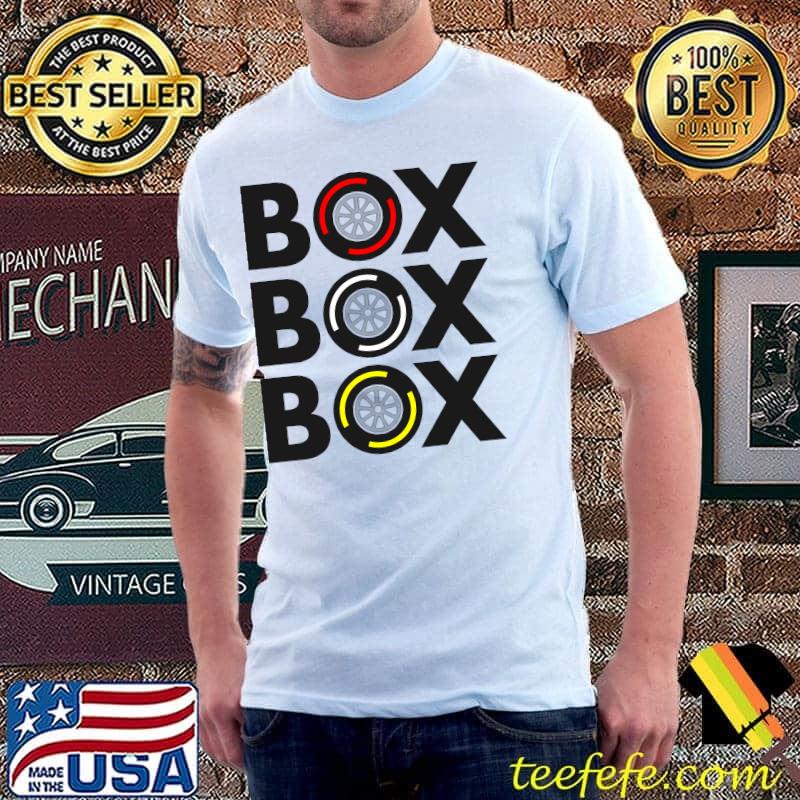 Box Box Box F1 Tyre Compound Classic T-Shirt Unisex Box Box Box F1 Tyre Compound Classic T-Shirt Unisex