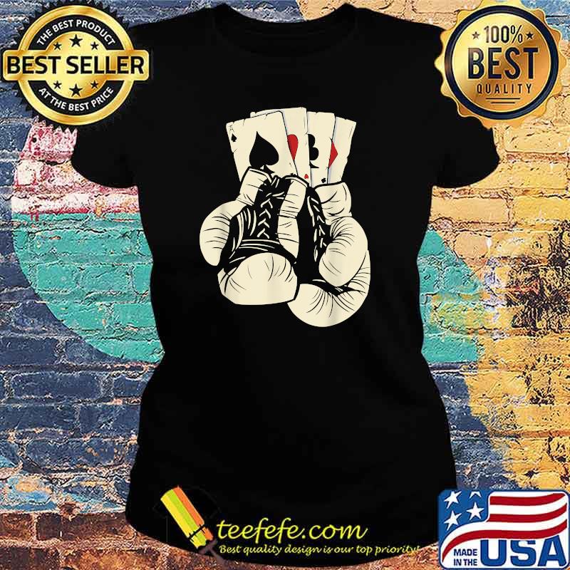 Boxing Gloves Playing Cards Boxer Match Fighter Martial Arts T-Shirt Ladies tee Boxing Gloves Playing Cards Boxer Match Fighter Martial Arts T-Shirt Ladies tee