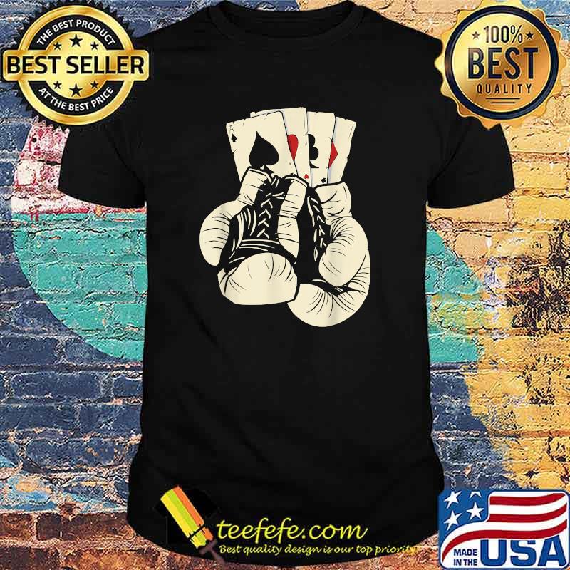 Boxing Gloves Playing Cards Boxer Match Fighter Martial Arts T-Shirt