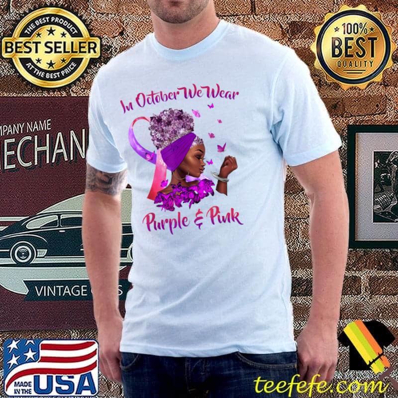 Breast Cancer and Domestic Violence Awareness Black Womens T-Shirt Unisex Breast Cancer and Domestic Violence Awareness Black Womens T-Shirt Unisex